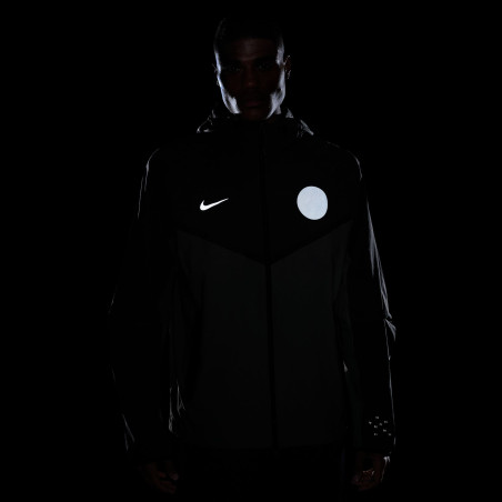 Veste survêtement PSG Tech Woven noir gris
