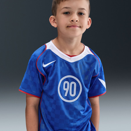 Maillot junior Nike T90 bleu blanc