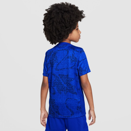 Maillot avant match junior Equipe de France Academy bleu