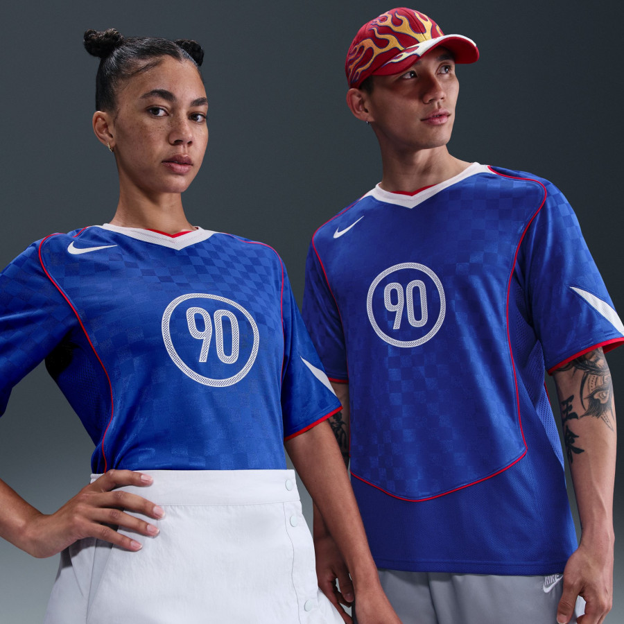 Maillot Nike T90 bleu blanc
