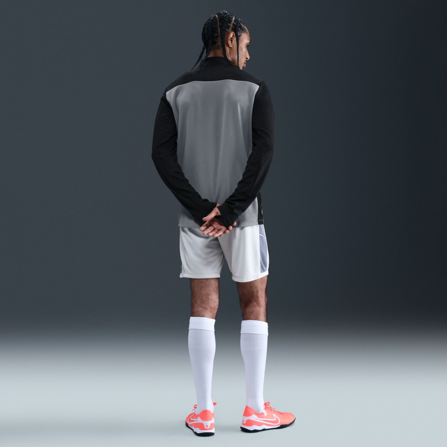 Sweat zippé Nike Academy gris rouge