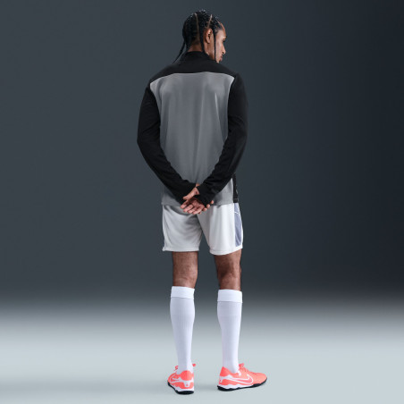 Sweat zippé Nike Academy gris rouge