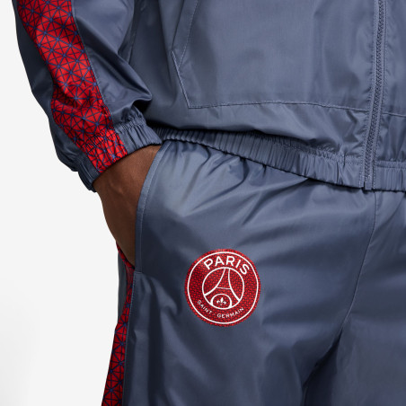 Ensemble survêtement PSG woven bleu rouge