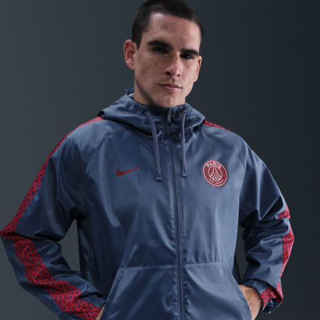 Ensemble survêtement PSG woven bleu rouge