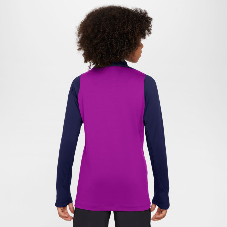 Sweat zippé junior FC Barcelone Strike violet