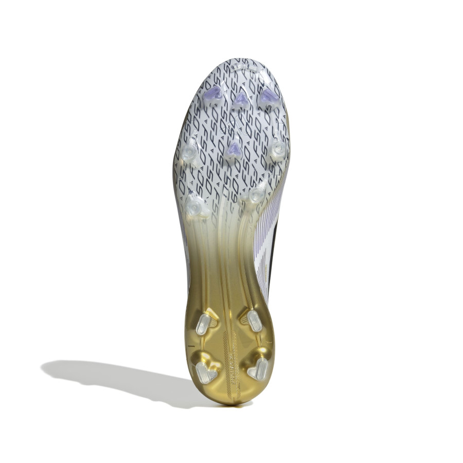 adidas F50 Elite Laceless FG blanc or