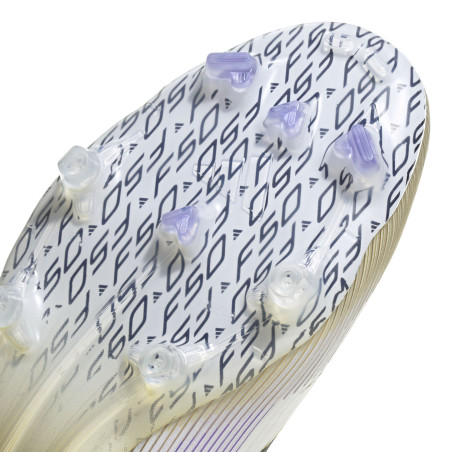 adidas F50 Elite Laceless FG blanc or