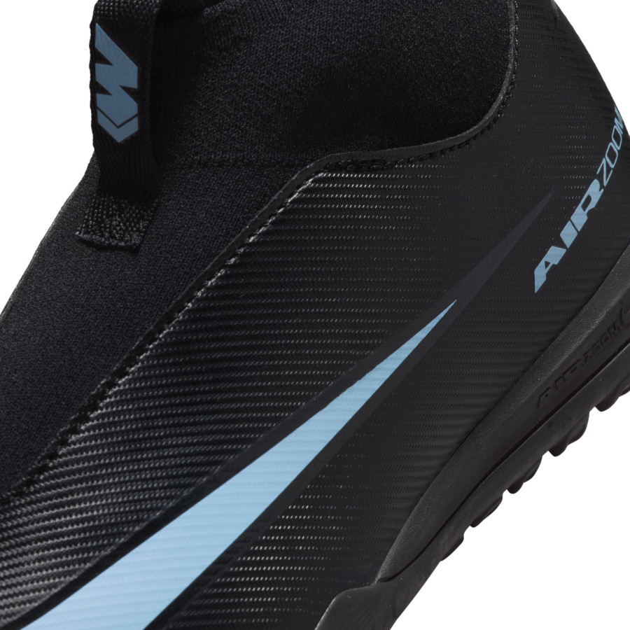 Nike Air Zoom Mercurial Superfly 10 Academy junior Turf noir bleu