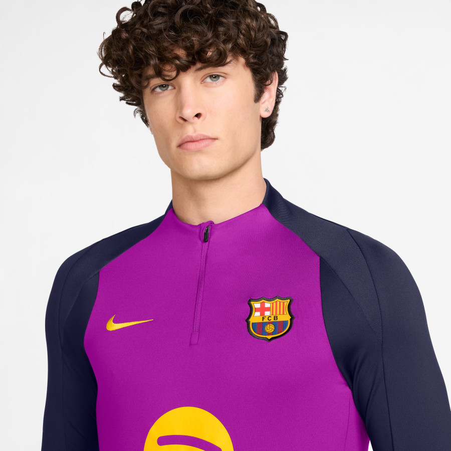 Sweat zippé FC Barcelone Strike violet