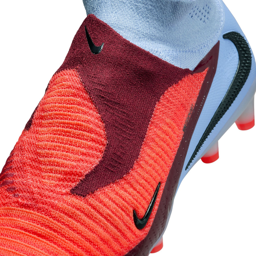 Nike Phantom 6 montante Elite AG-Pro gris rouge