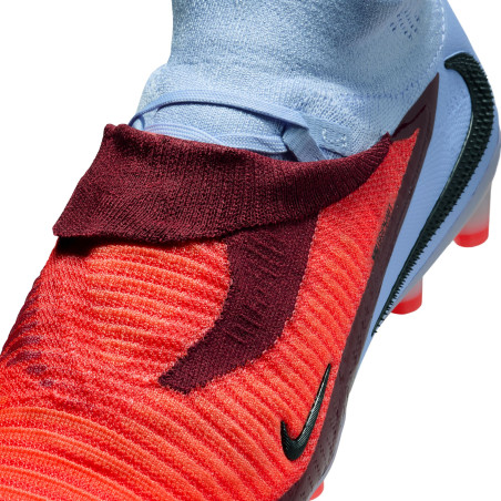 Nike Phantom 6 montante Elite AG-Pro gris rouge