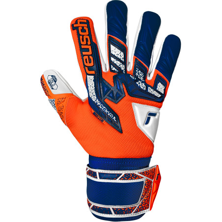 Gants gardien Reusch Attrakt Freegel Gold bleu orange