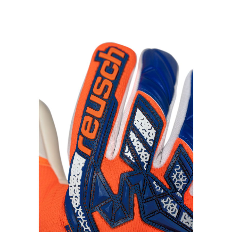 Gants gardien Reusch Attrakt Freegel Gold bleu orange