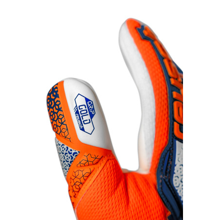 Gants gardien Reusch Attrakt Freegel Gold bleu orange