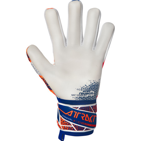 Gants gardien Reusch Attrakt Freegel Gold bleu orange