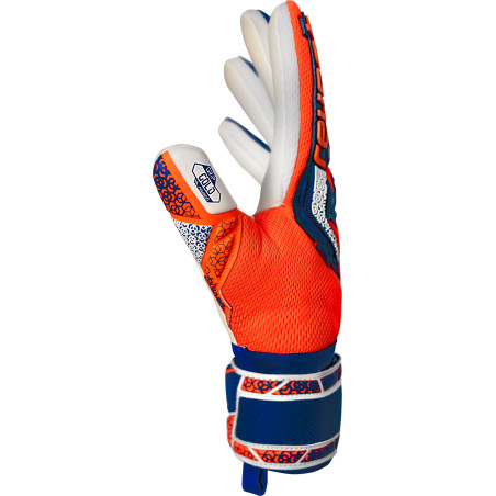 Gants gardien Reusch Attrakt Freegel Gold bleu orange