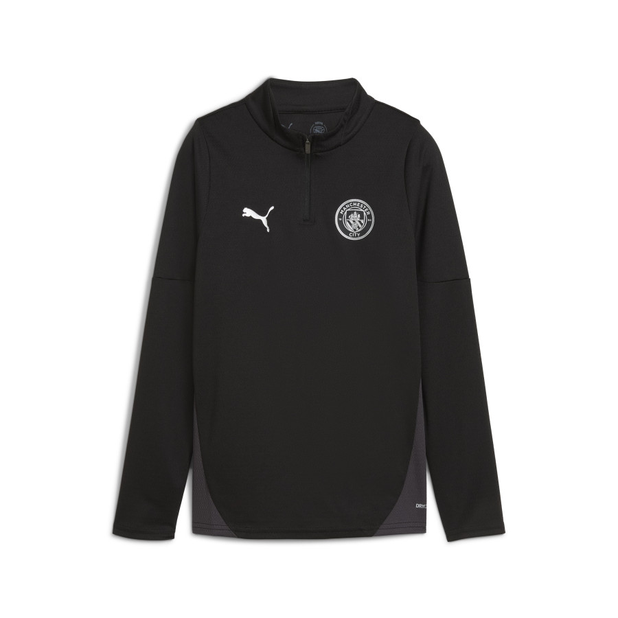 Sweat zippé junior Manchester City noir