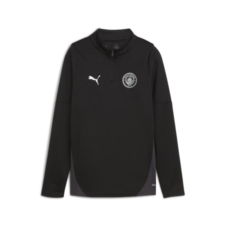 Sweat zippé junior Manchester City noir