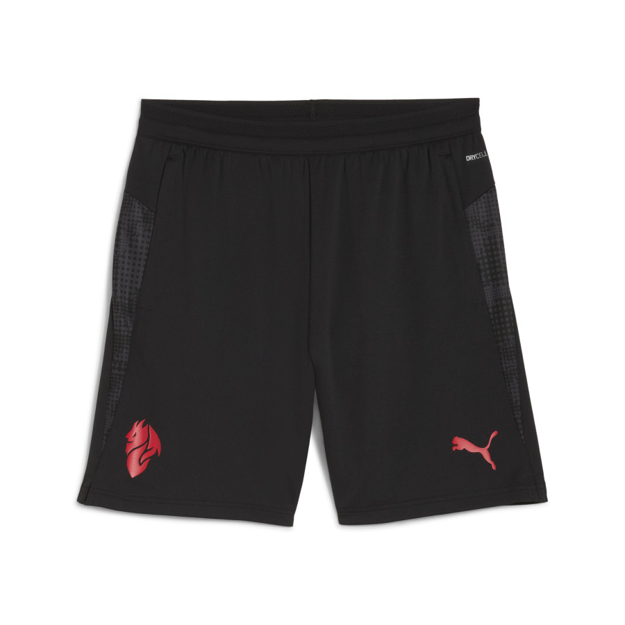 Short entraînement Milan AC noir rouge