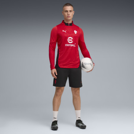 Short entraînement Milan AC noir rouge