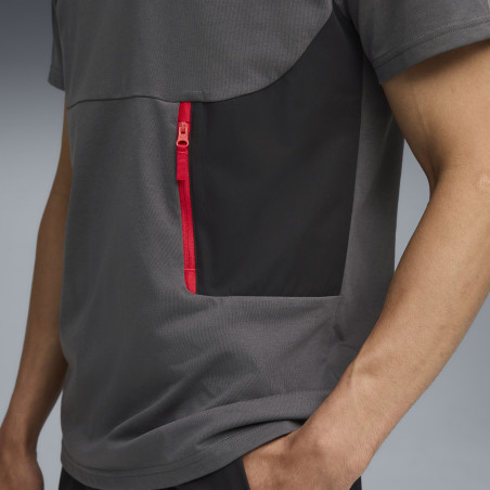 T-shirt Milan AC PUMATECH gris rouge