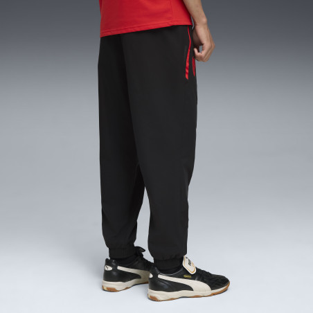 Pantalon survêtement Milan AC PUMATECH Woven noir rouge