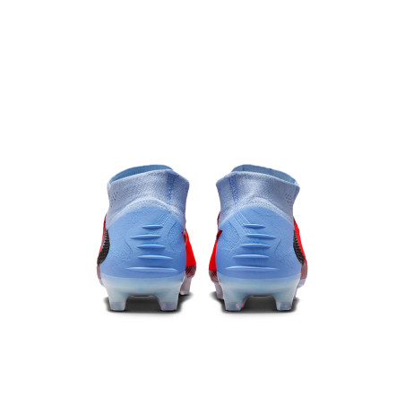 Nike Phantom 6 montante Elite FG gris rouge