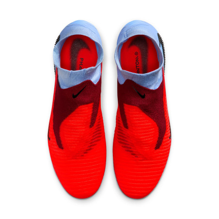 Nike Phantom 6 montante Elite FG gris rouge