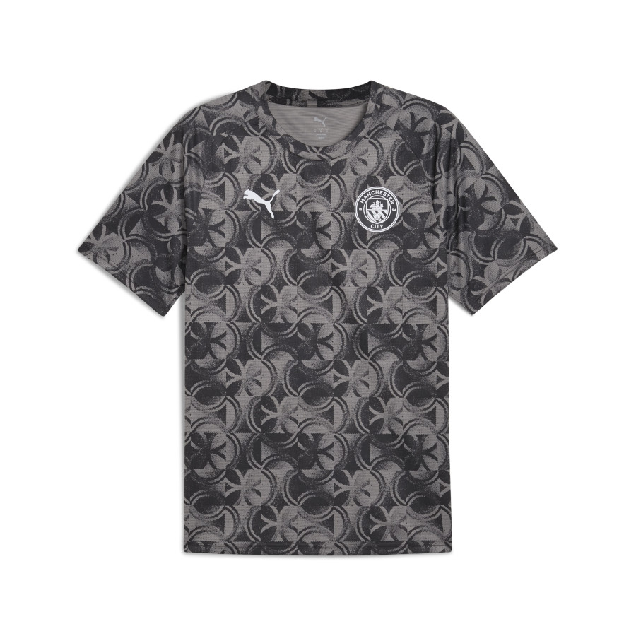 Maillot avant match Manchester City gris 2025/26