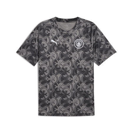Maillot avant match Manchester City gris 2025/26