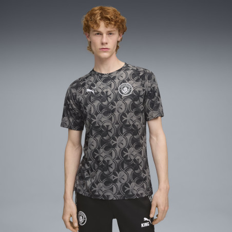 Maillot avant match Manchester City gris 2025/26