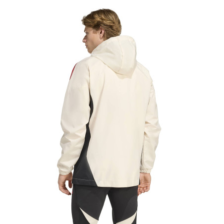 Veste imperméable Liverpool blanc rouge