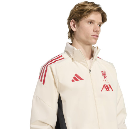 Veste imperméable Liverpool blanc rouge