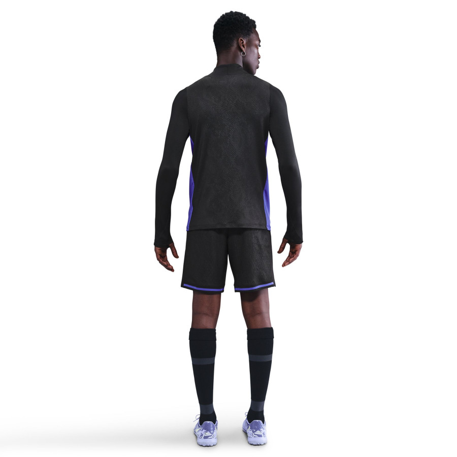 Sweat zippé FC Barcelone Strike noir violet
