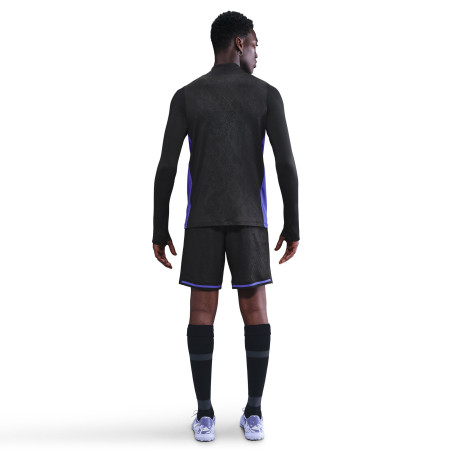 Sweat zippé FC Barcelone Strike noir violet
