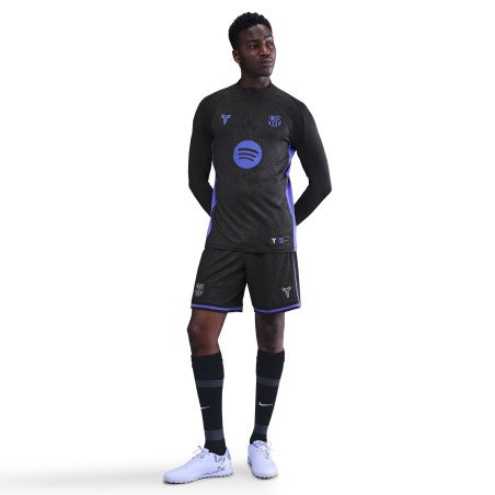Sweat zippé FC Barcelone Strike noir violet