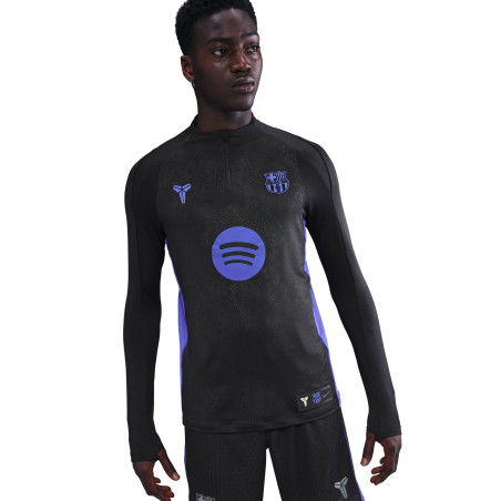 Sweat zippé FC Barcelone Strike noir violet