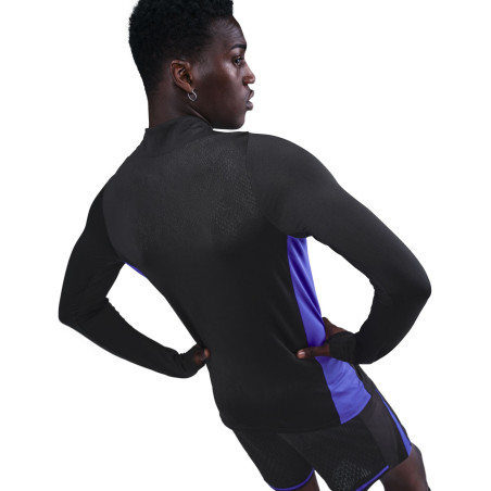 Sweat zippé FC Barcelone Strike noir violet