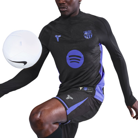 Sweat zippé FC Barcelone Strike noir violetM