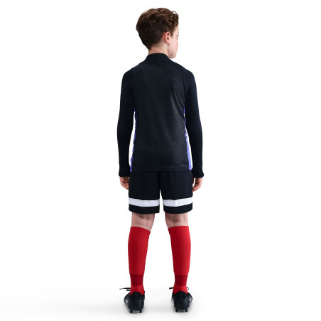 Sweat zippé junior FC Barcelone noir violet