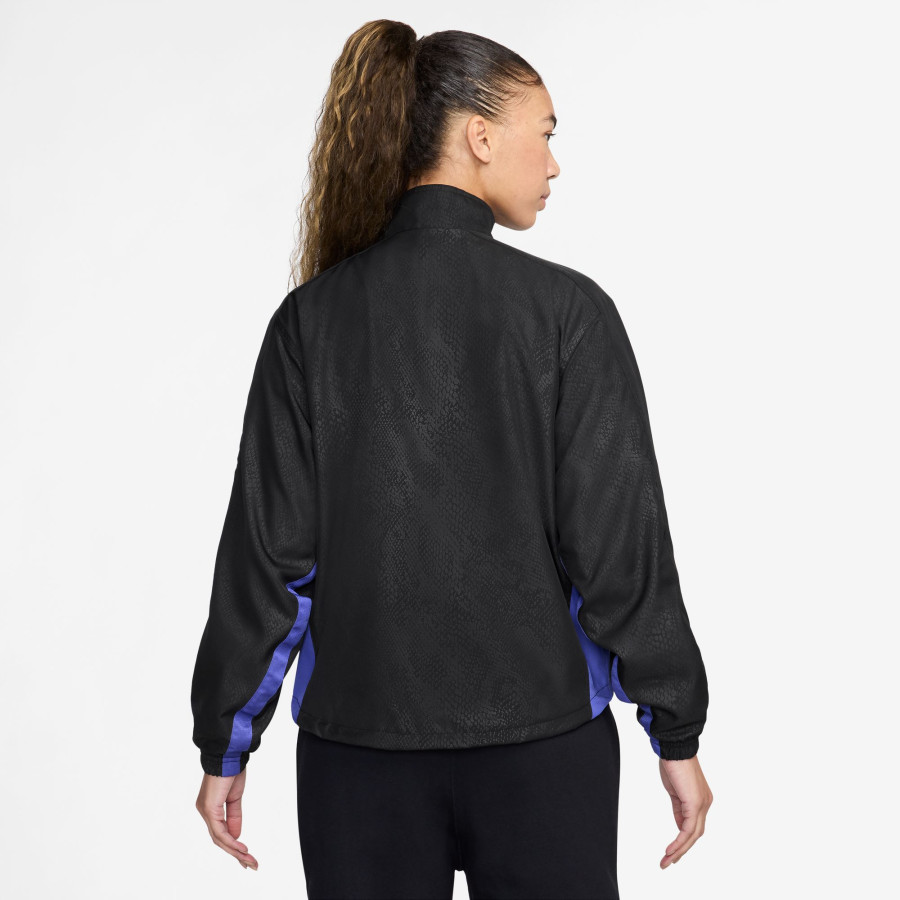 Veste survêtement Femme OneRelaxed FC Barcelone noir violet