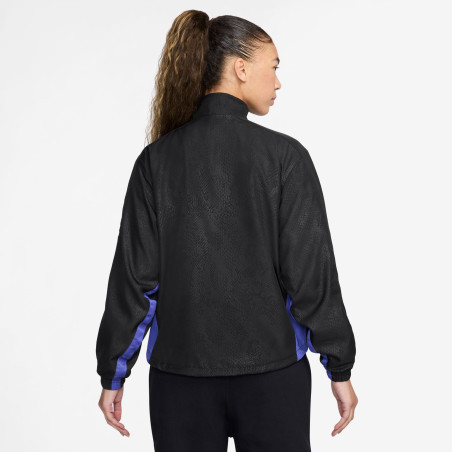 Veste survêtement Femme OneRelaxed FC Barcelone noir violet