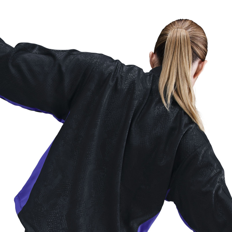 Veste survêtement Femme OneRelaxed FC Barcelone noir violet