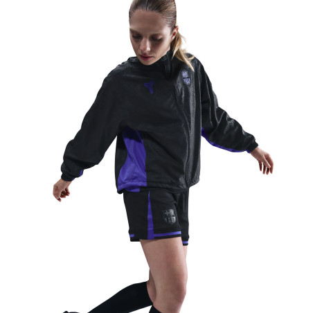 Veste survêtement Femme OneRelaxed FC Barcelone noir violet