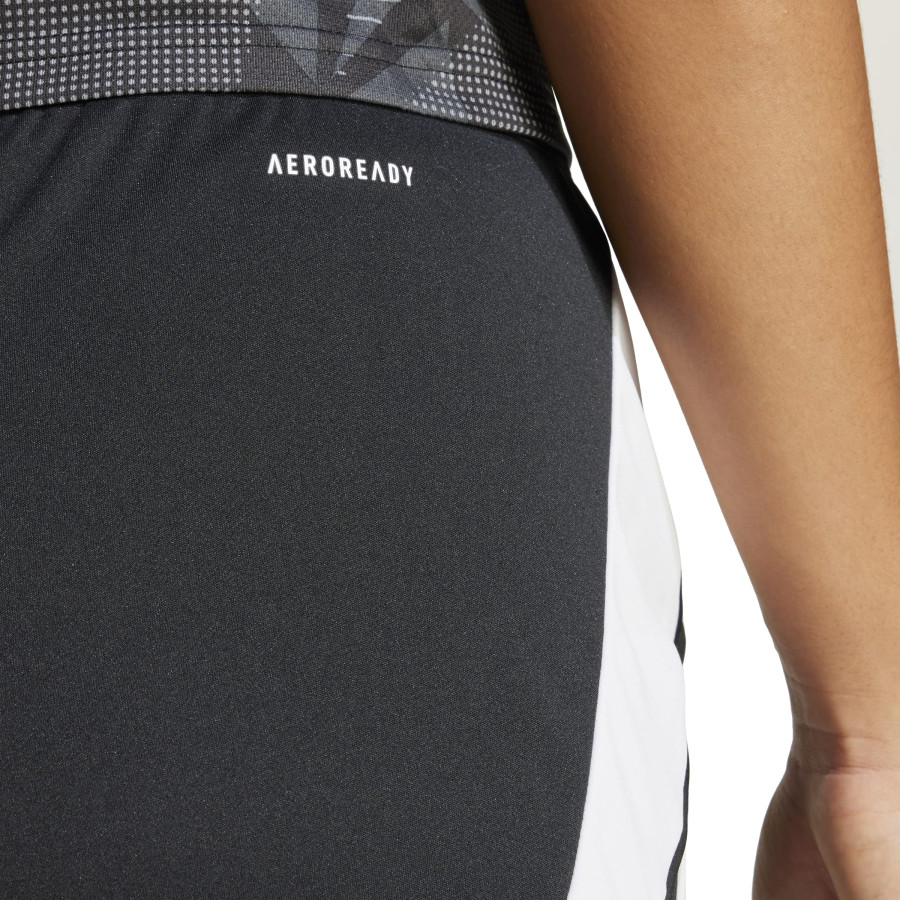Short entraînement Femme adidas Tiro24 noir blanc