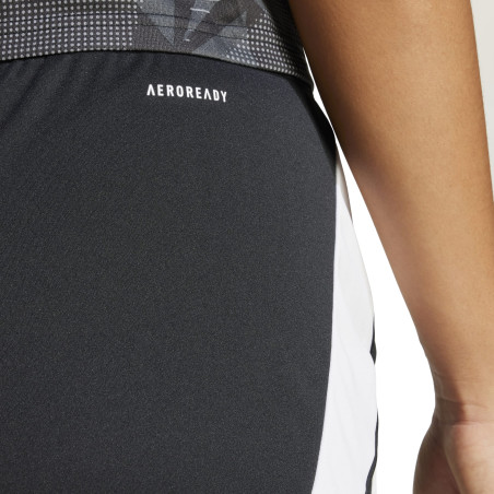 Short entraînement Femme adidas Tiro24 noir blanc