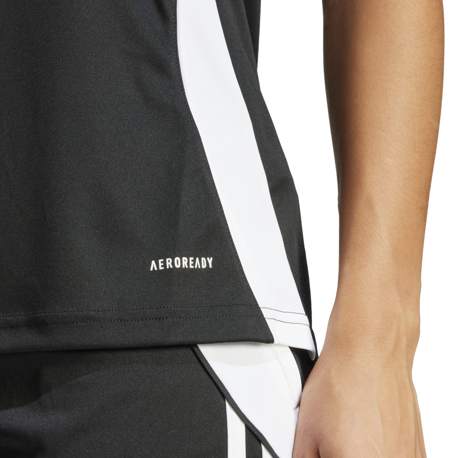 Maillot entraînement Femme adidas Tiro24 noir blanc