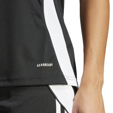 Maillot entraînement Femme adidas Tiro24 noir blanc