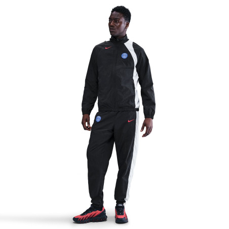 Veste survêtement PSG Woven GX noir blanc