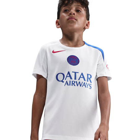 Maillot entraînement junior PSG Strike blanc bleu